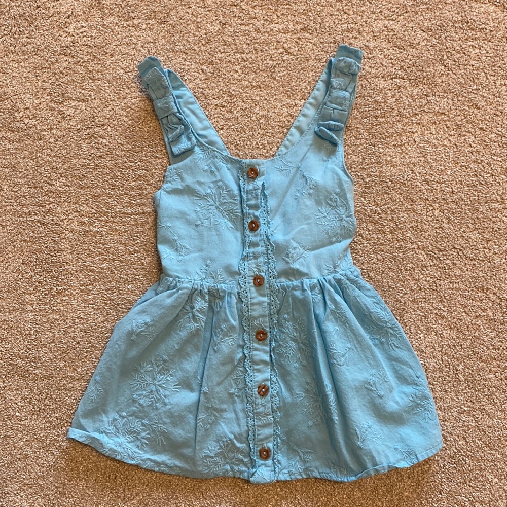Embroidered Button Front Tank